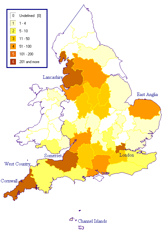 Map - 'Mil' Population Density