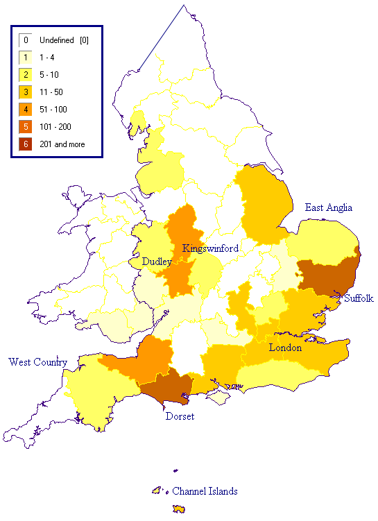 Map - All 'Mul' Variants Population Density