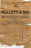 Mallett & Son Bill of Sale