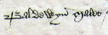 Baldwin Malet Signature 1519