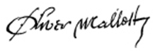 Oliver Mallett Signature 1620